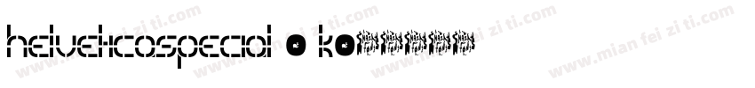HelveticaSpecial 6 L字体转换